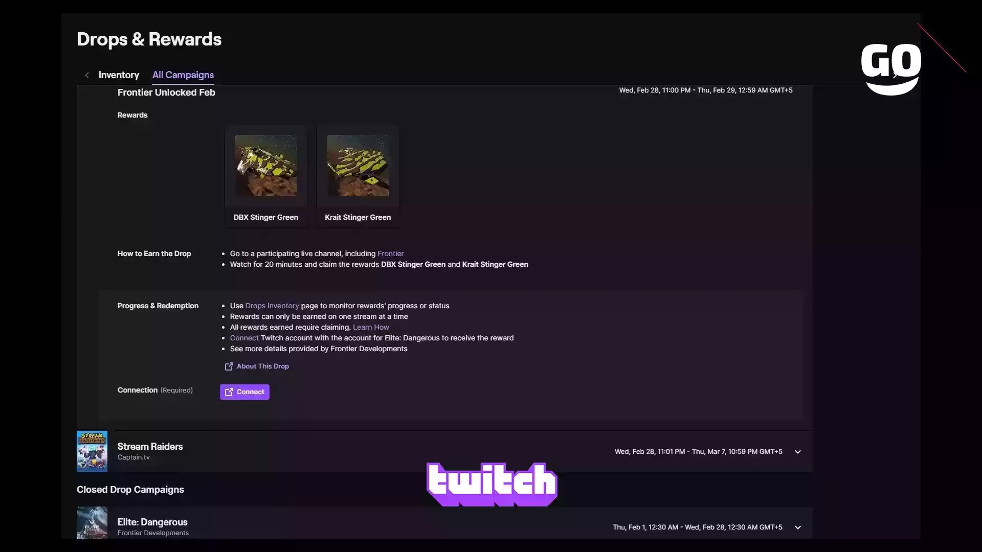Получи эксклюзивные игровые бонусы для Elite: Dangerous на Twitch
