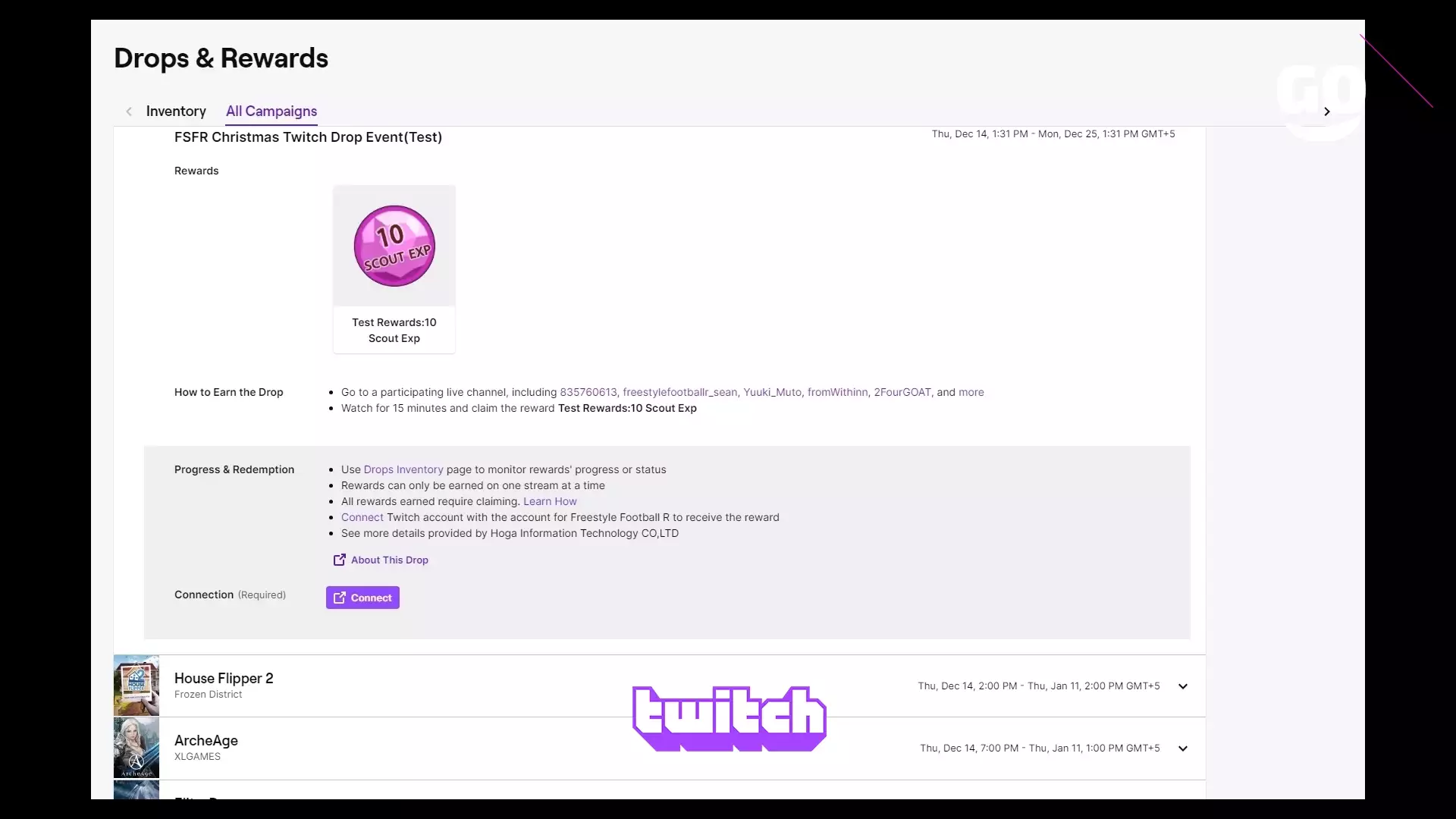 Twitch Drops: Рождественский сюрприз в Freestyle Football R
