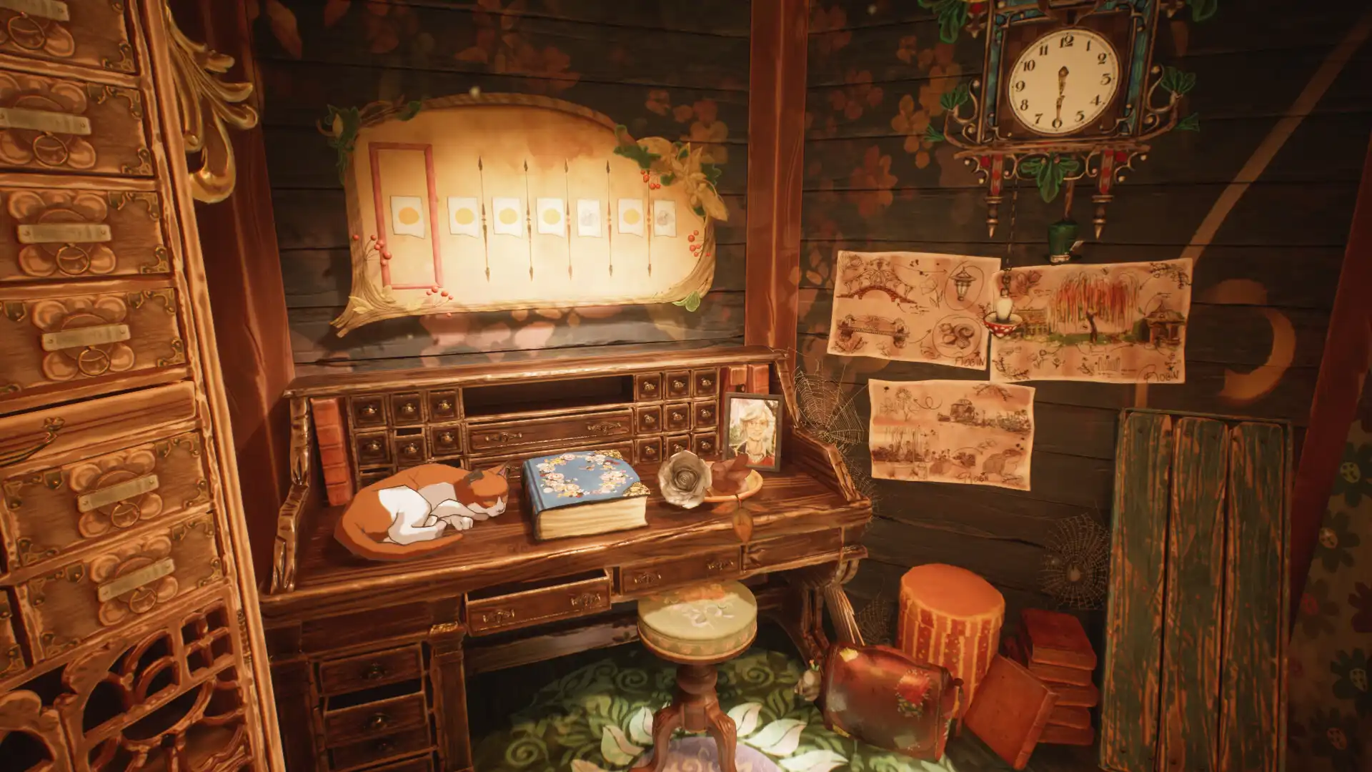 Уютный интерьер дома в Garden Life со множеством предметов