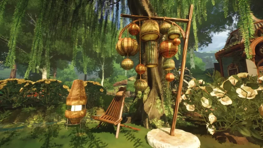 Создай Эко-Рай в Garden Life: Набор ЭкоДекора Уютный уголок в саду с висячими фонарями и качелей в дополнении к игре