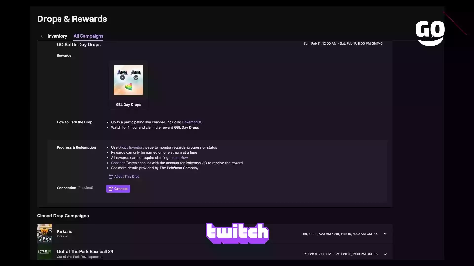 Twitch Drops раздает подарки GO Battle Day для Pokémon GO