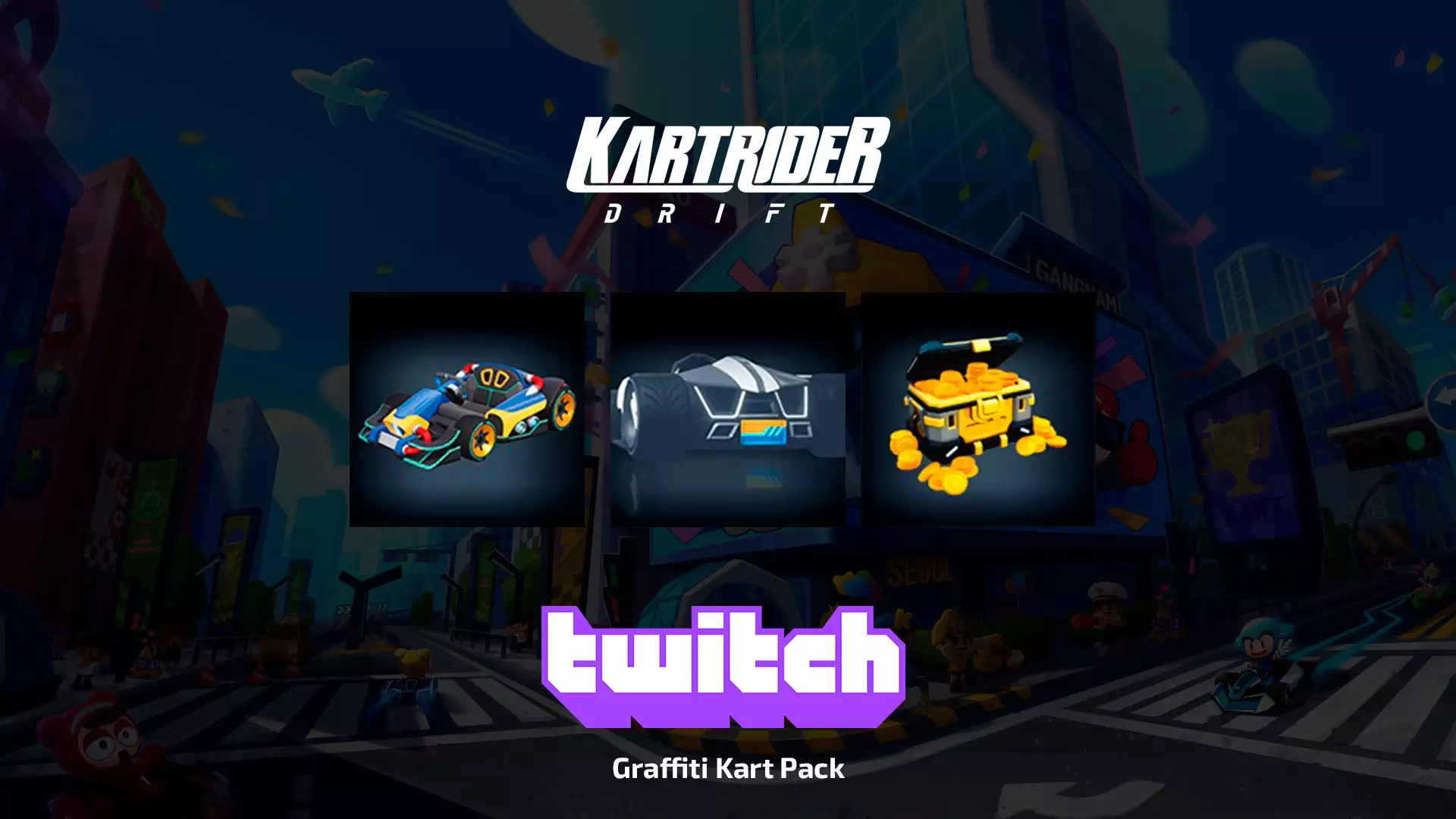 Twitch Drops: Graffiti Kart Pack для KartRider: Drift