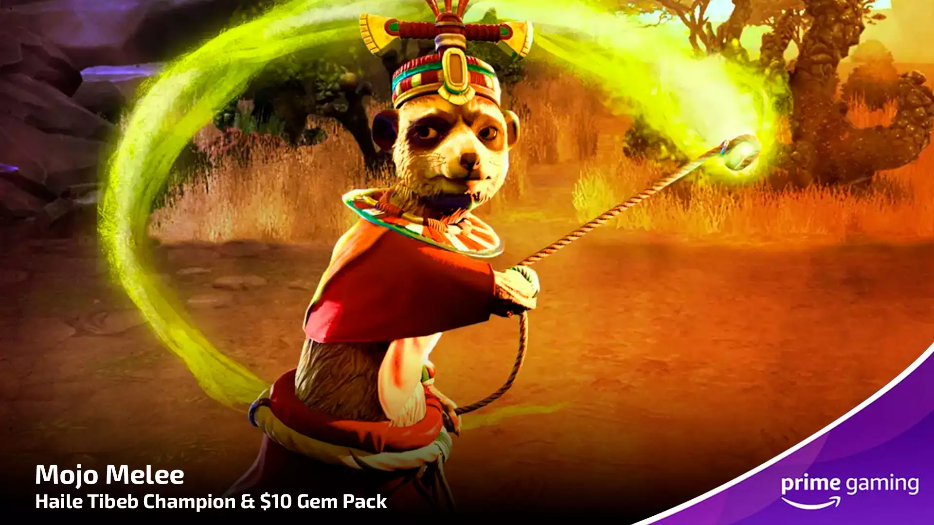 Prime Gaming: Haile Tibeb Champion & $10 Gem Pack для Mojo Melee