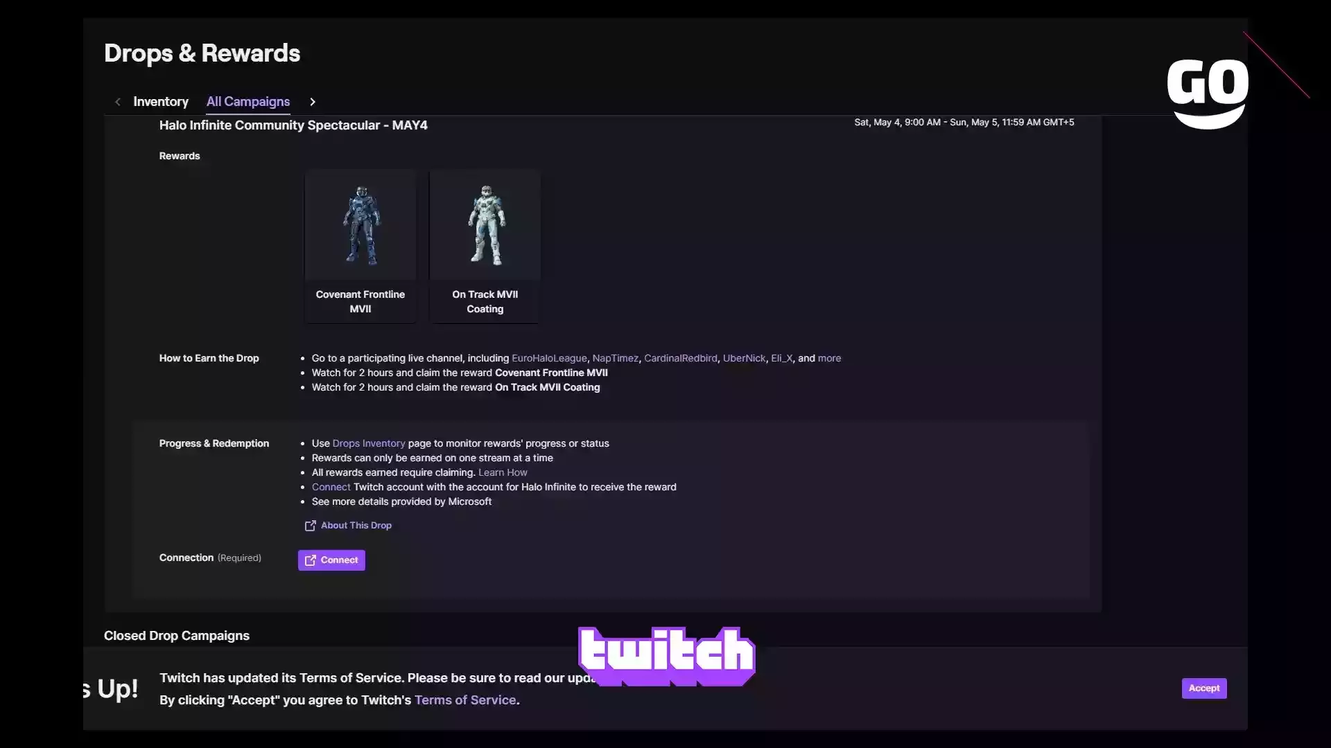 Twitch Drops: специальные подарки 4 мая в Halo Infinite