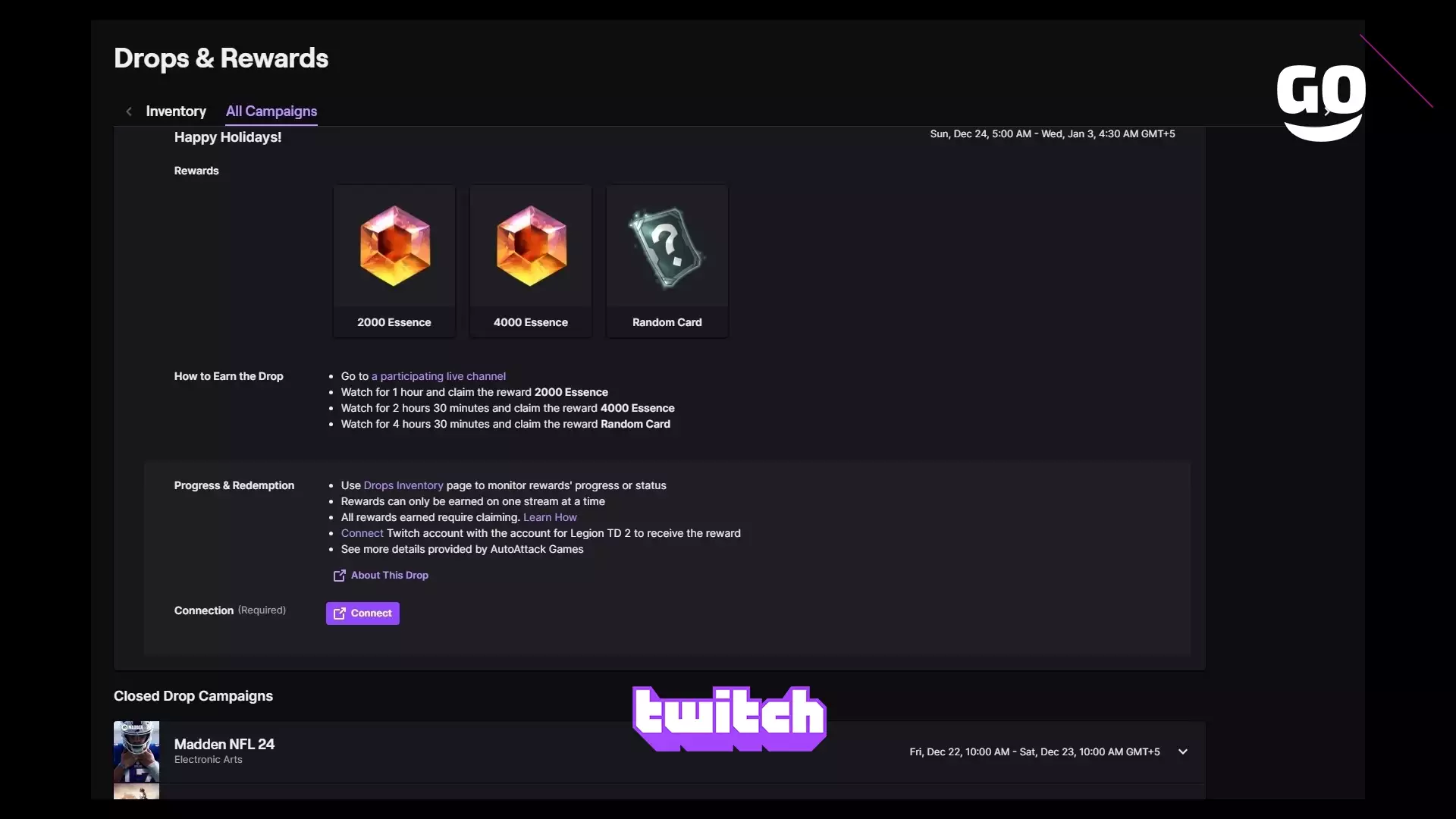 Twitch Drops предлагает праздничные подарки для Legion TD 2