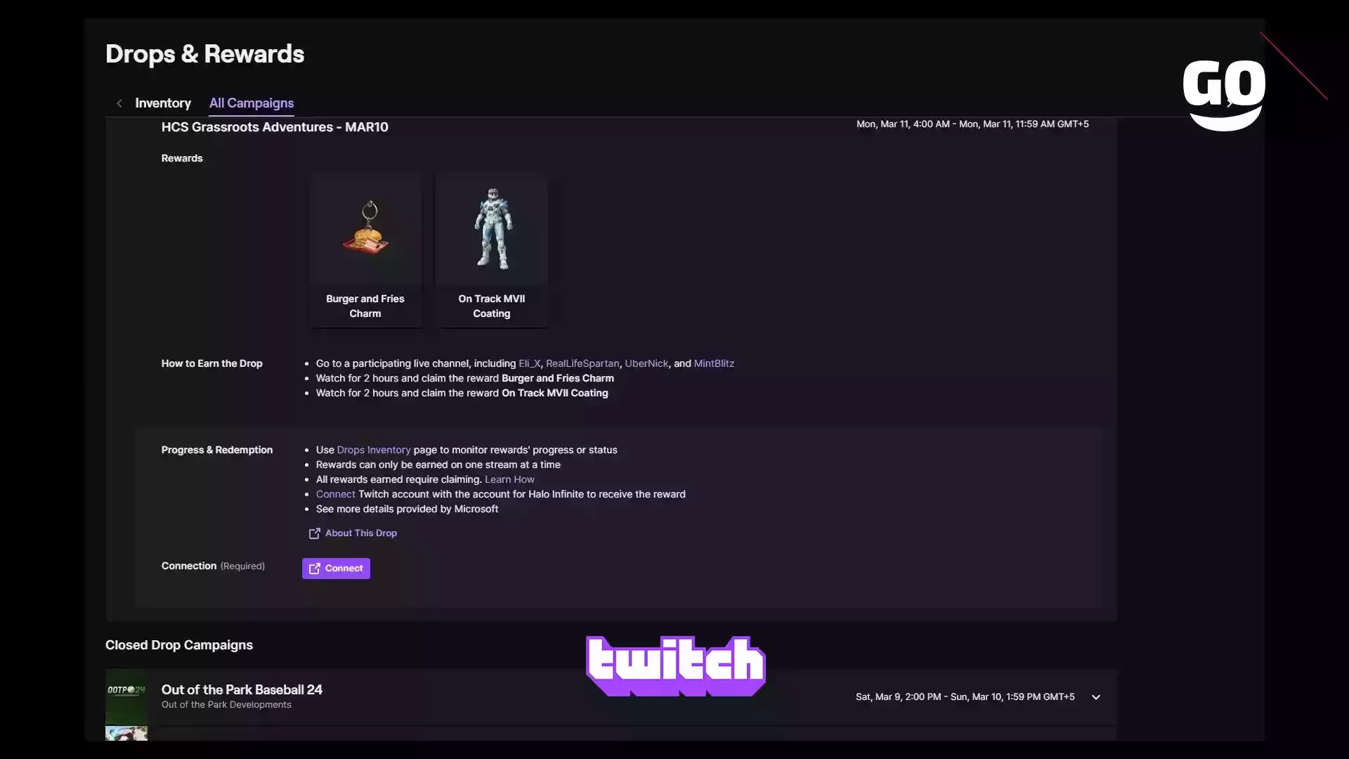 Специальные Twitch Drops для Halo Infinite: приключения HCS Grassroots