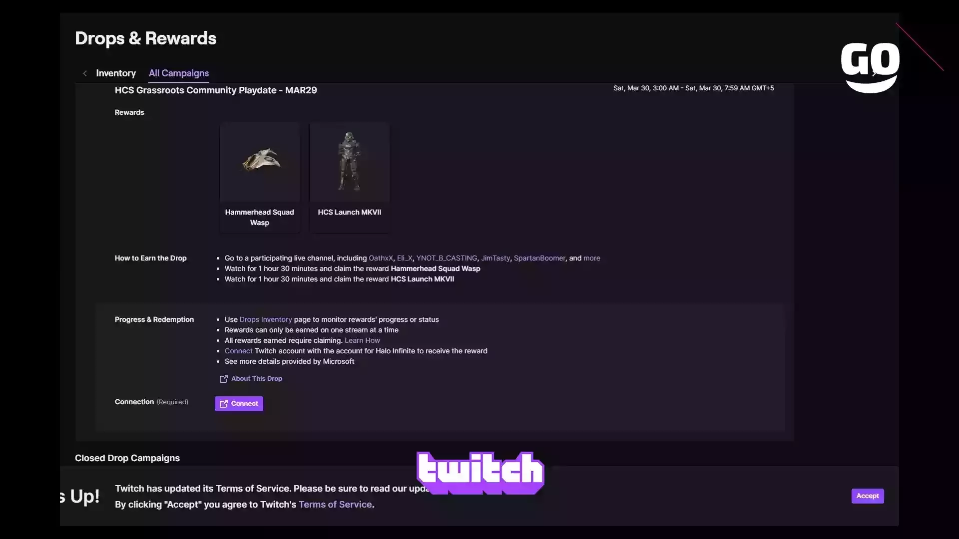 Получай игровые предметы на Twitch в рамках HCS Grassroots Community Playdate для Halo Infinite