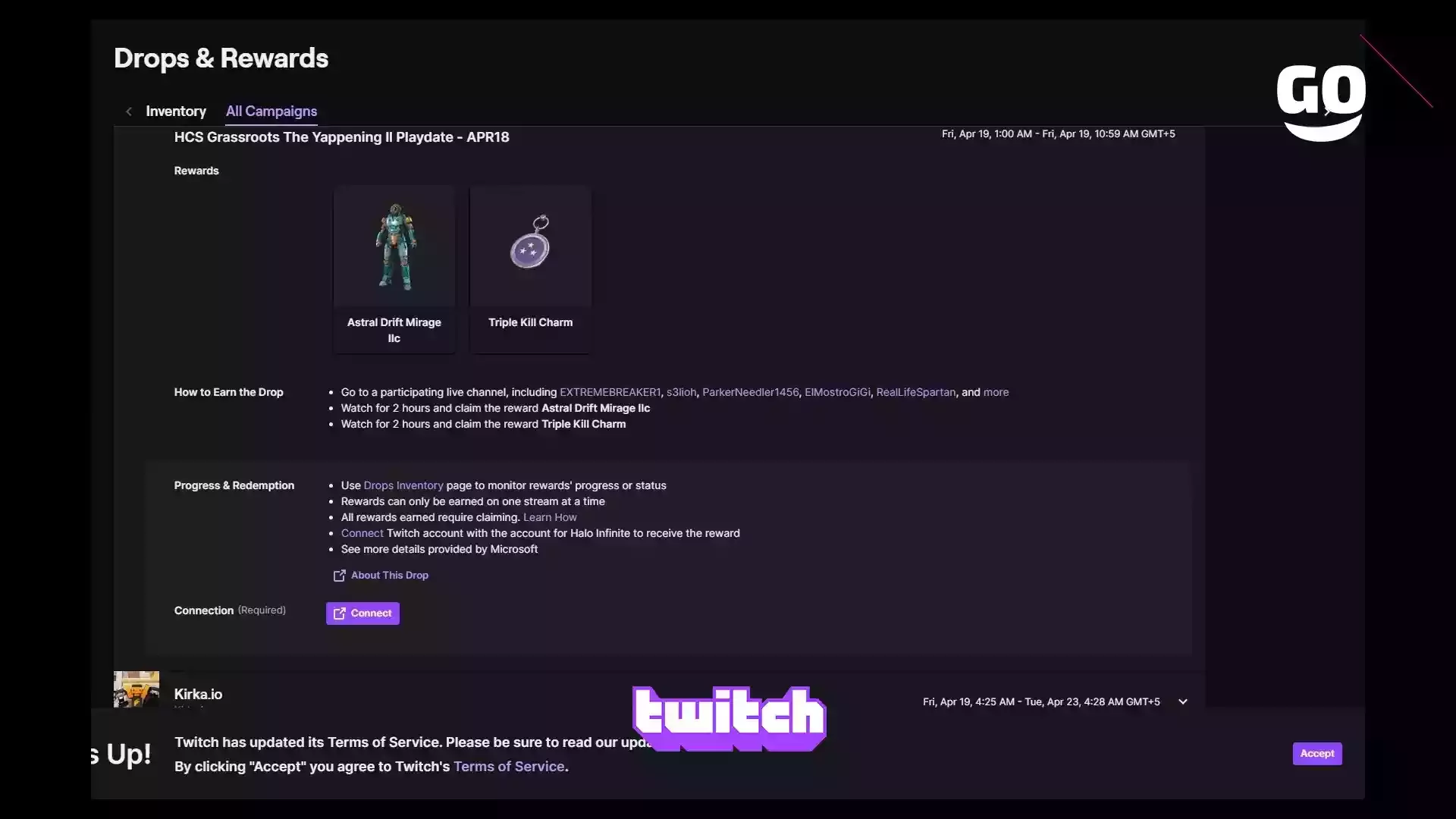 Twitch Drops: Получи эксклюзивные игровые подарки на HCS Grassroots The Yappening II Playdate для Halo Infinite 19 апреля