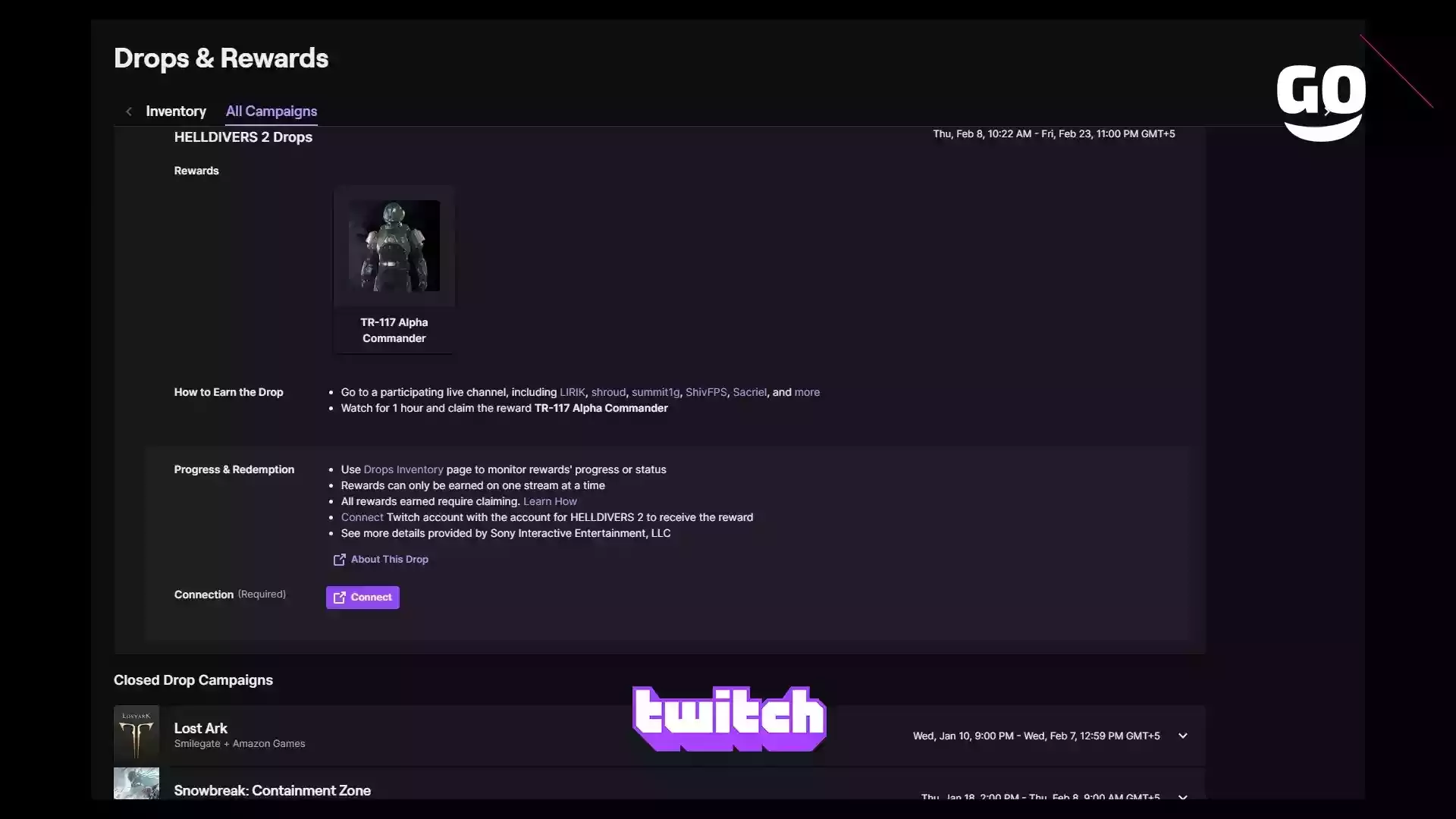 Эксклюзивные подарки для HELLDIVERS 2 через Twitch Drops
