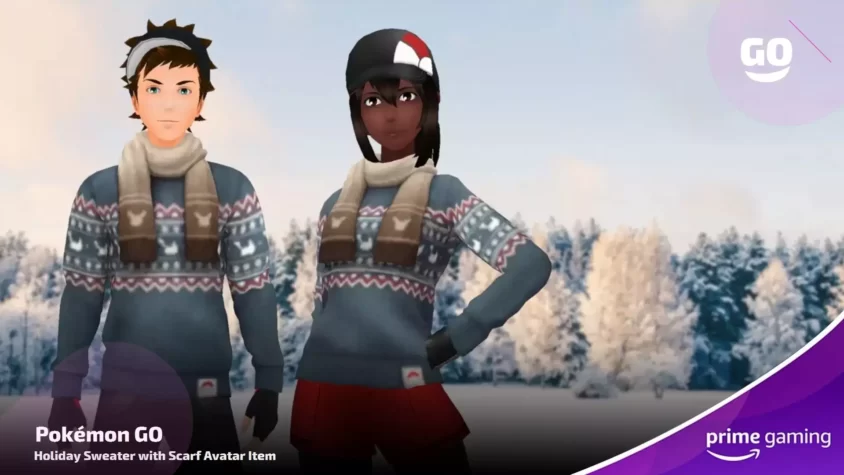 Holiday Sweater with Scarf Avatar Item Holiday Sweater with Scarf Avatar Item