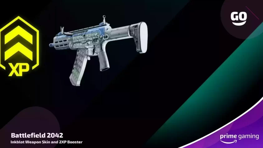 Подарки от Prime Gaming: скин Inkblot и ускоритель опыта XP для Battlefield 2042 Inkblot Weapon Skin and 2XP Booster
