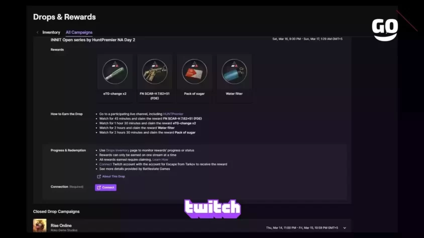 Подарочный пак от INNIT Open Series через Twitch Drops INNIT Open series by HuntPremier NA Day 2