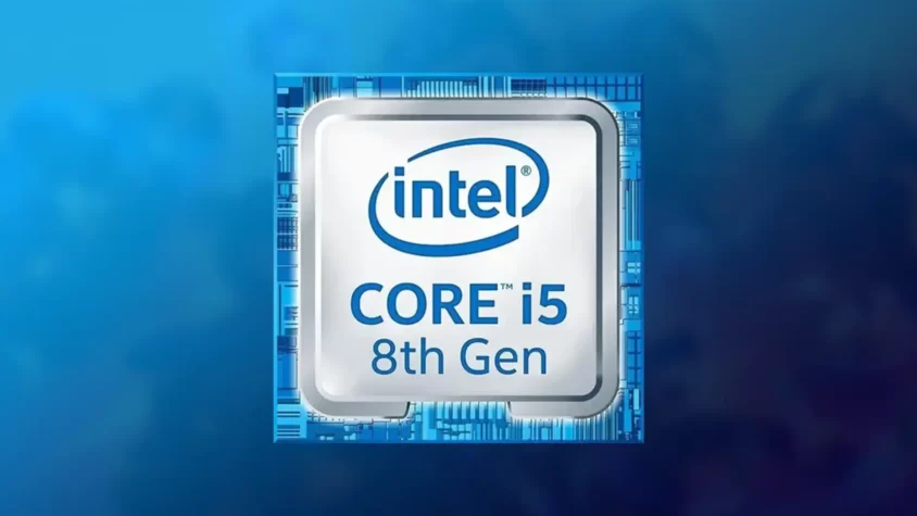 Логотип процессора Intel Core i5 восьмого поколения