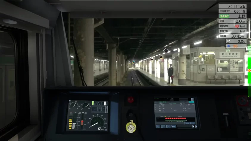 Кабина машиниста E233-3000 на Такасаки линии в JR EAST Train Simulator