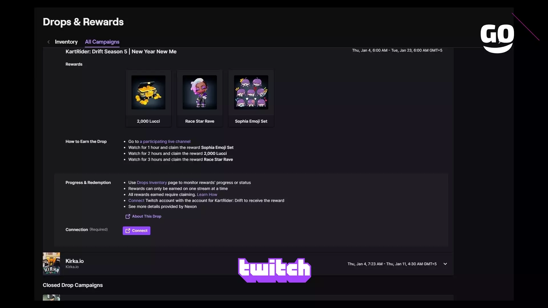Twitch Drops раздает KartRider: Drift Season 5 | New Year New Me для KartRider: Drift