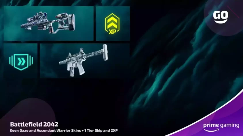 Keen Gaze and Ascendant Warrior Skins + 1 Tier Skip and 2XP