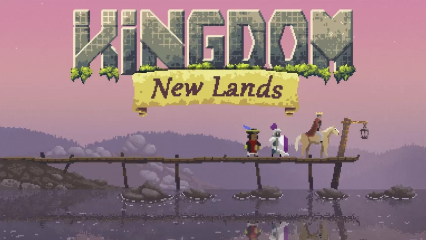 обложка Kingdom New Lands, король с подданным на мосту