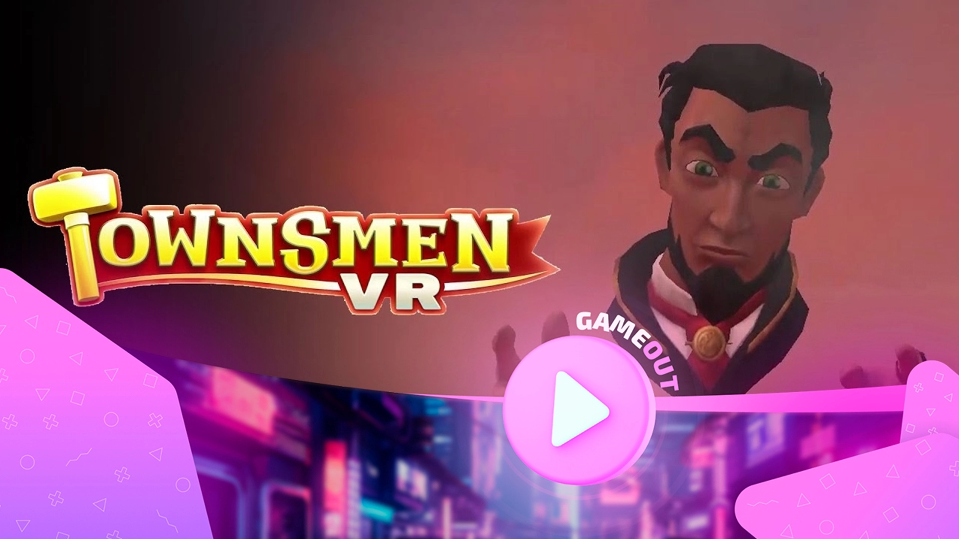 Погружение в мир строительства и управления: трейлер Townsmen VR для Meta Quest