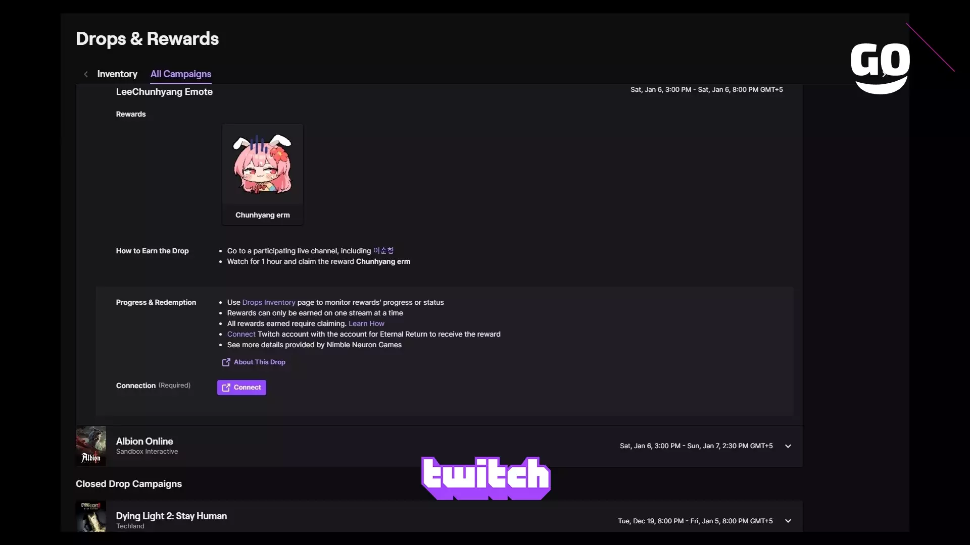 Twitch Drops раздает LeeChunhyang Emote для Eternal Return