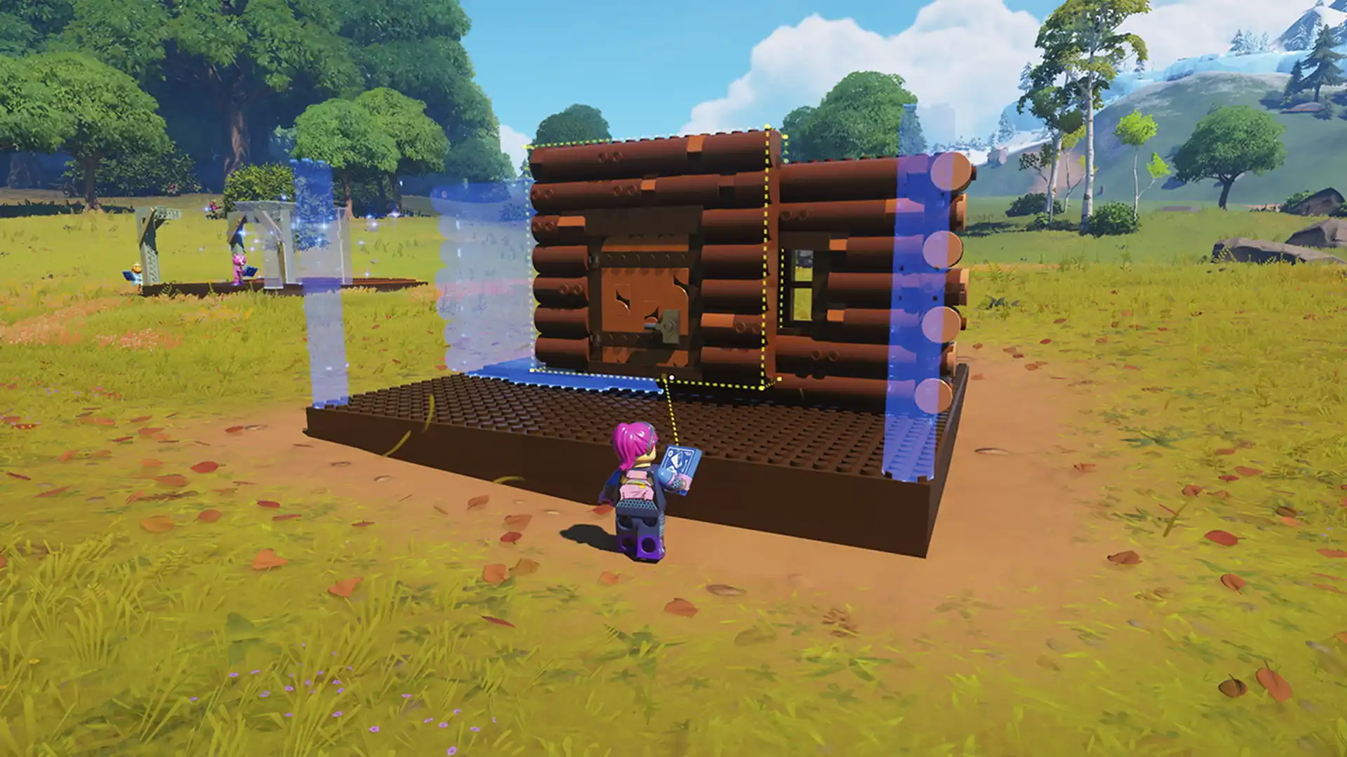 Строительство стены в LEGO Fortnite