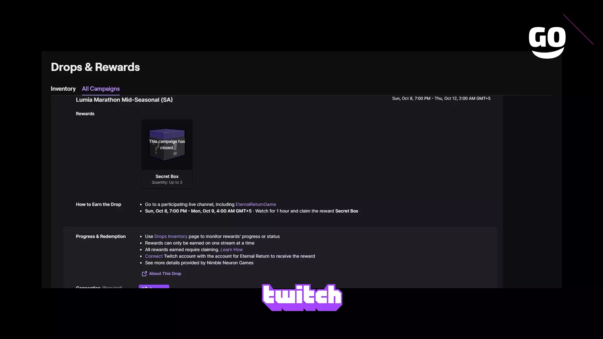 Смотрите и выигрывайте с Twitch Drops – Lumia Marathon Mid-Seasonal в Eternal Return