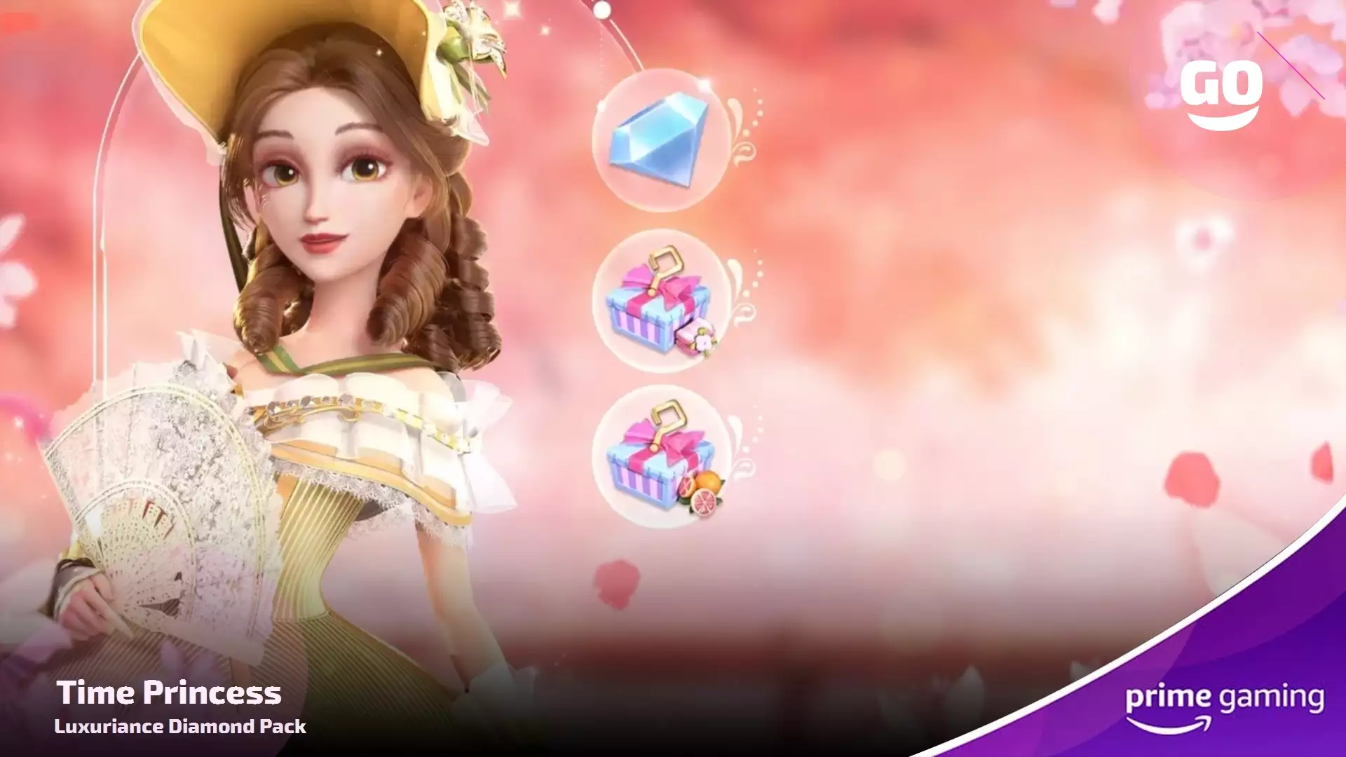 Prime Gaming раздает Luxuriance Diamond Pack для игры Time Princess
