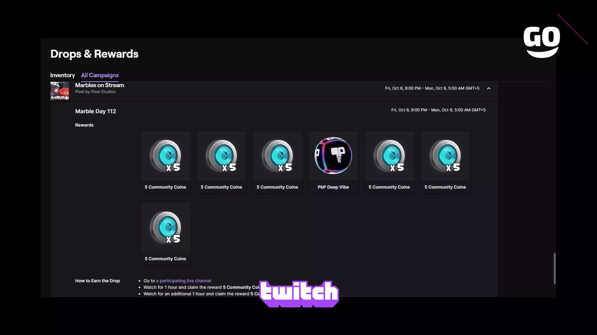 Зацени Marble Day 112 в Marbles on Stream с Twitch Drops