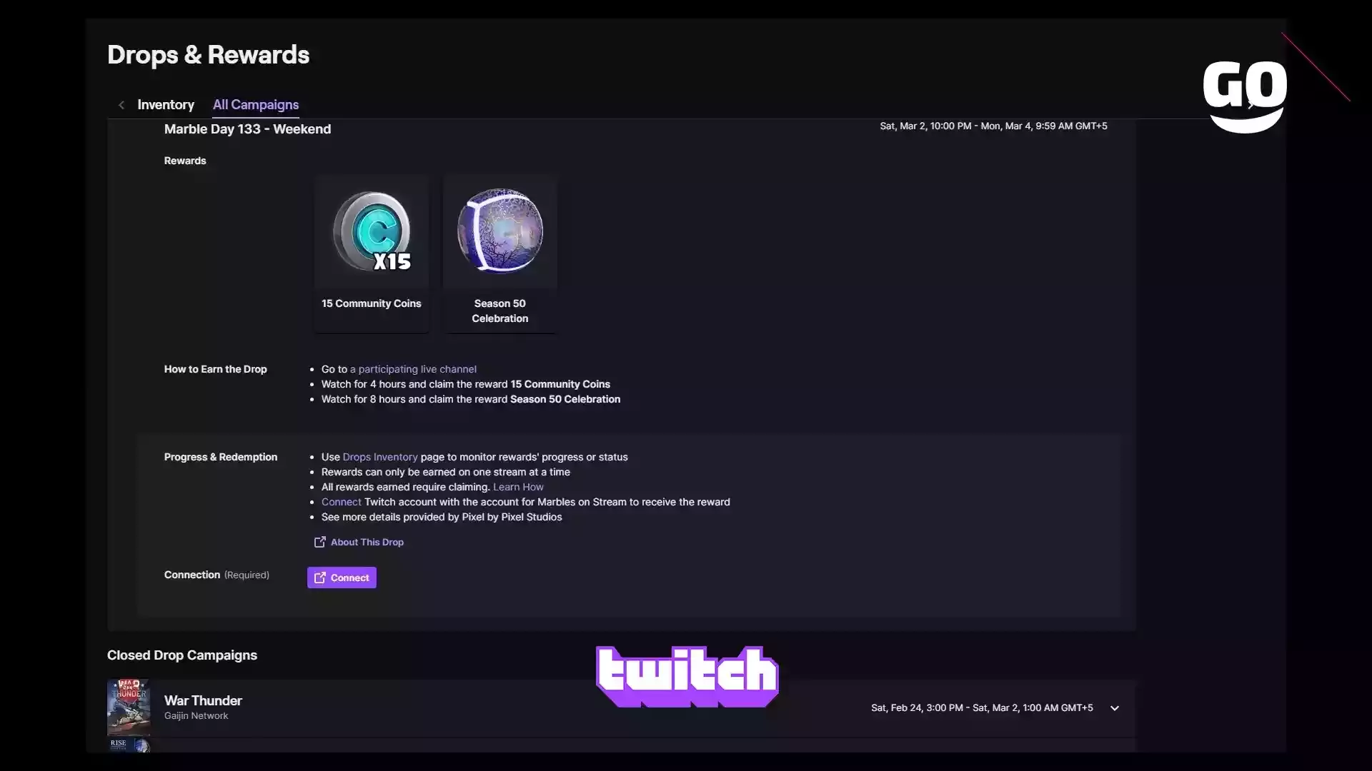 Получи подарки Marble Day 133 в Marbles on Stream на Twitch