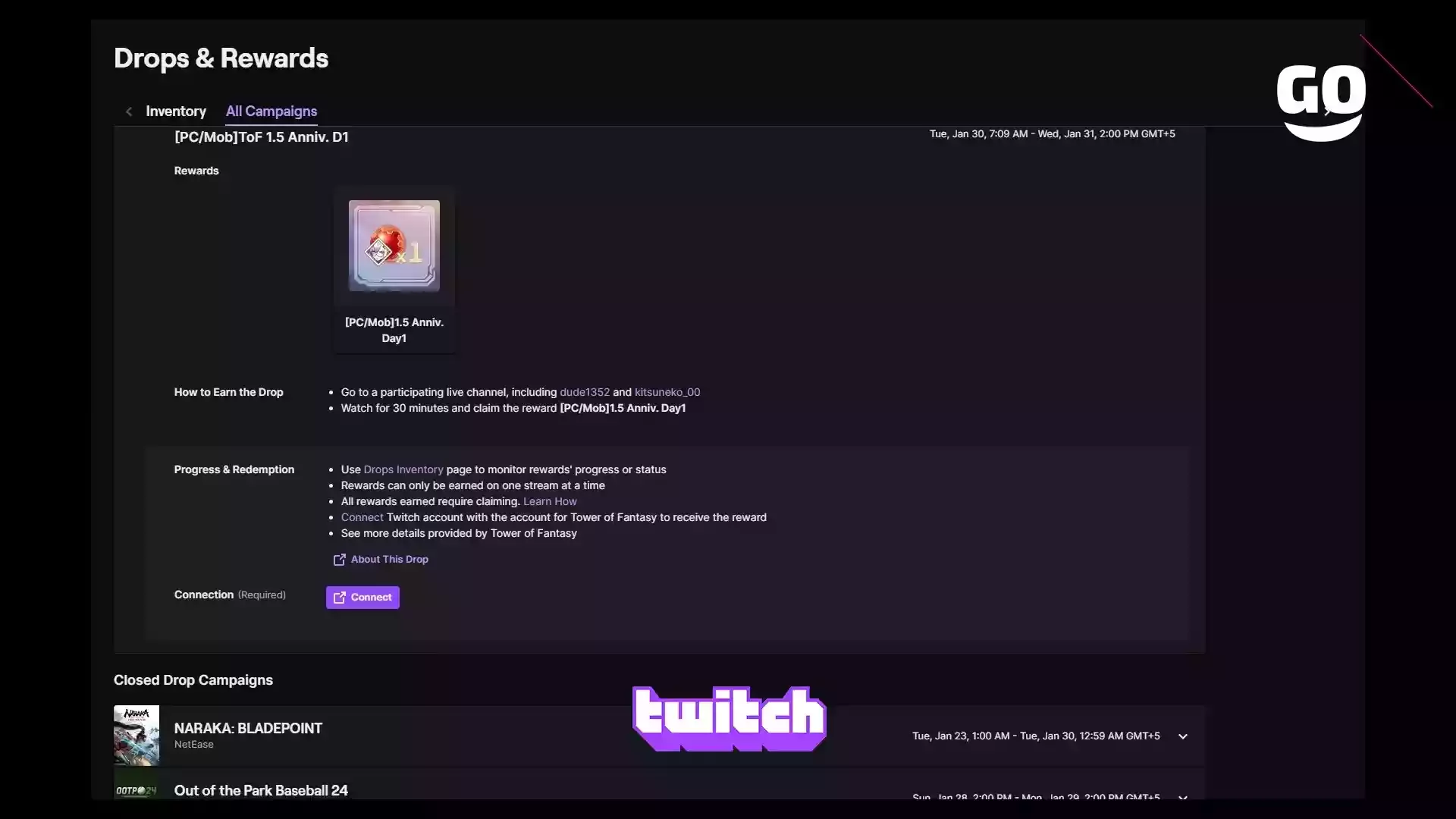 Получите Эксклюзивные Подарки Twitch Drops в Tower of Fantasy