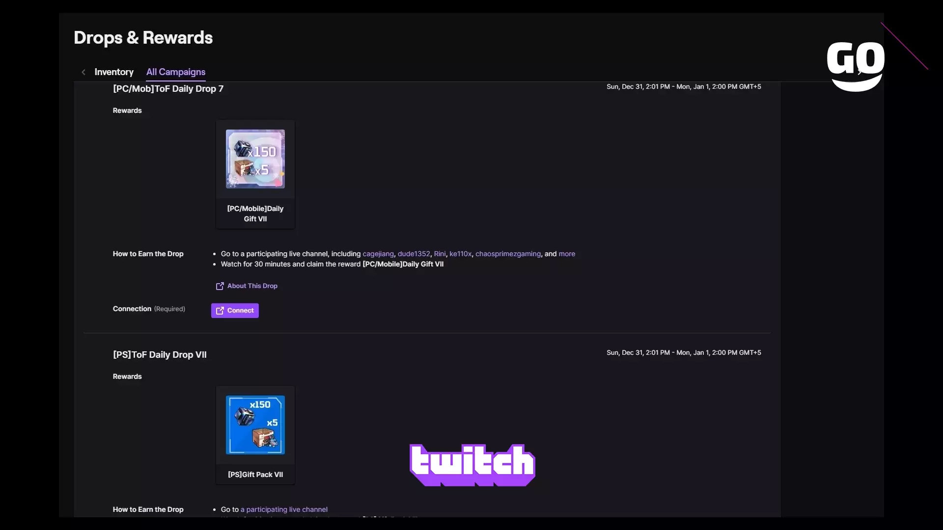 Twitch Drops представляет Daily Drop 7 для Tower of Fantasy