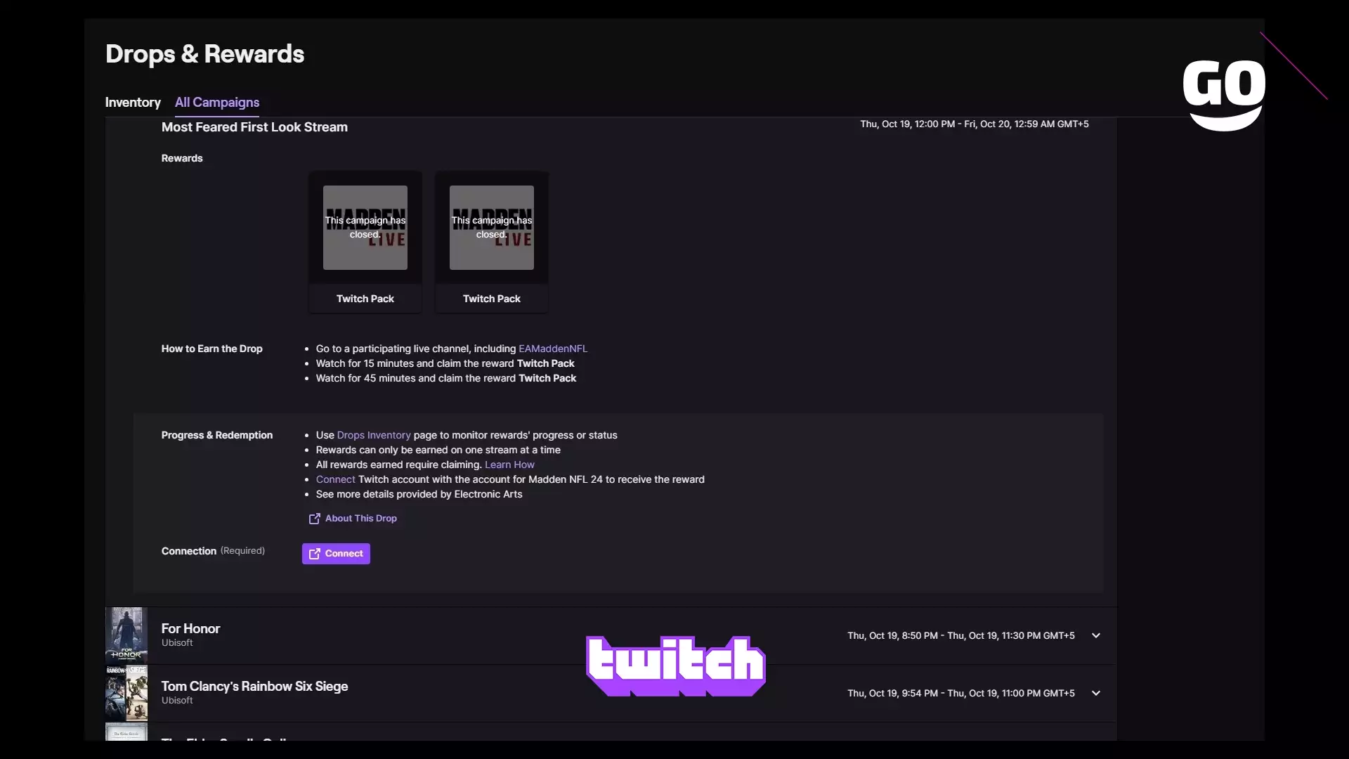 Twitch Drops раздает Most Feared First Look Stream для Madden NFL 24