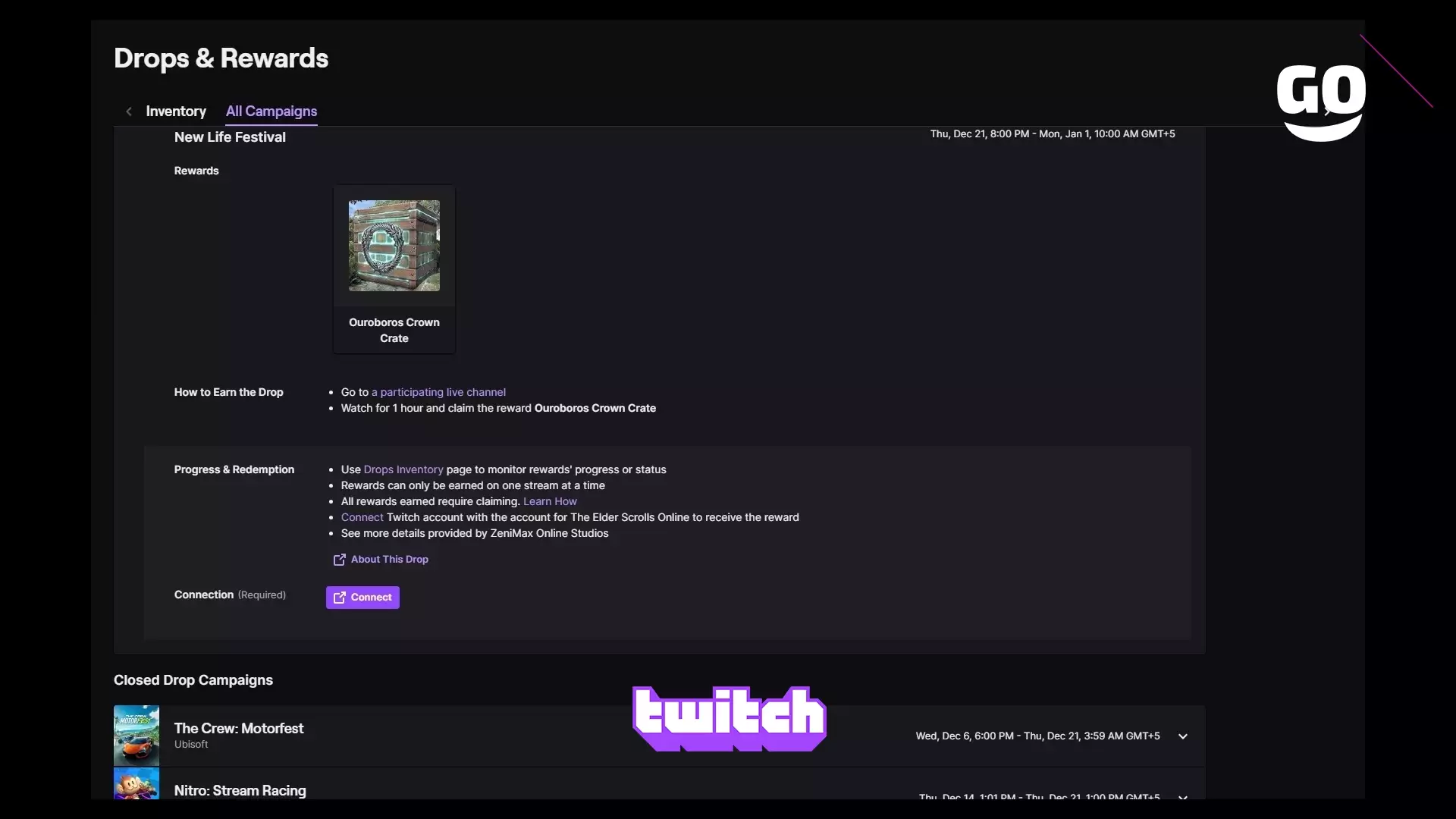 Праздник Новой Жизни в The Elder Scrolls Online: Получайте подарки от Twitch Drops