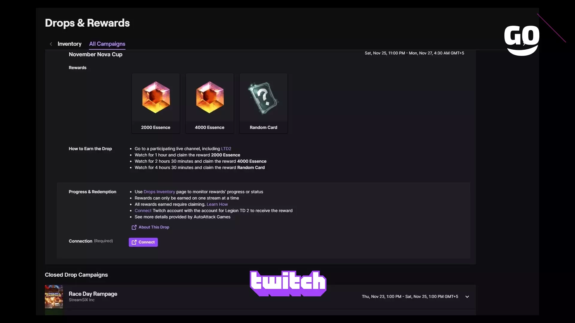Получи бонусы Twitch Drops во время November Nova Cup в Legion TD 2