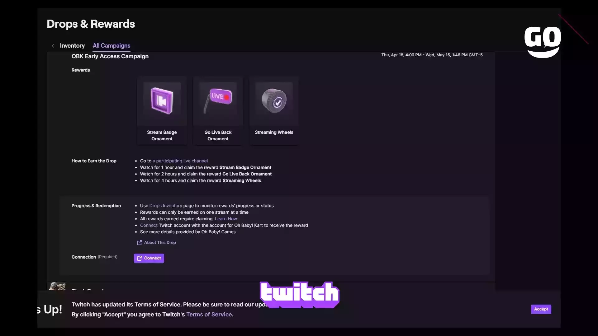 Twitch Drops предоставляет ранний доступ к обликам для Oh Baby! Kart