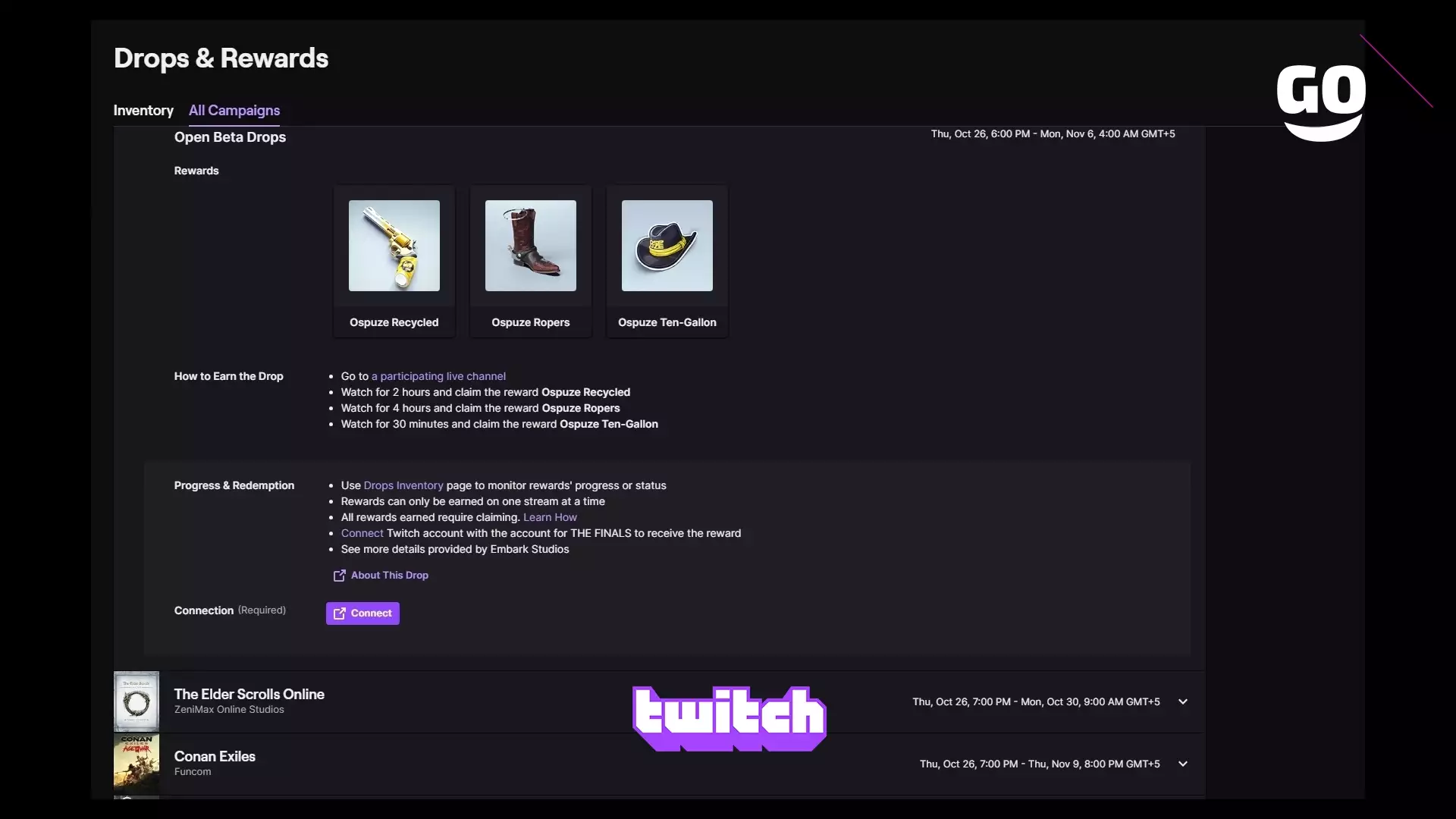 Получи Twitch Drops бонусы Open Beta для THE FINALS