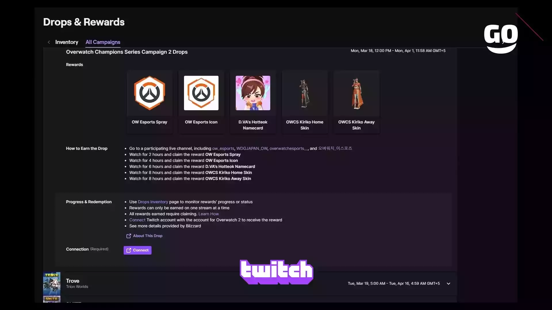 Получи эксклюзивные предметы для Overwatch 2, участвуя в Twitch Drops кампании