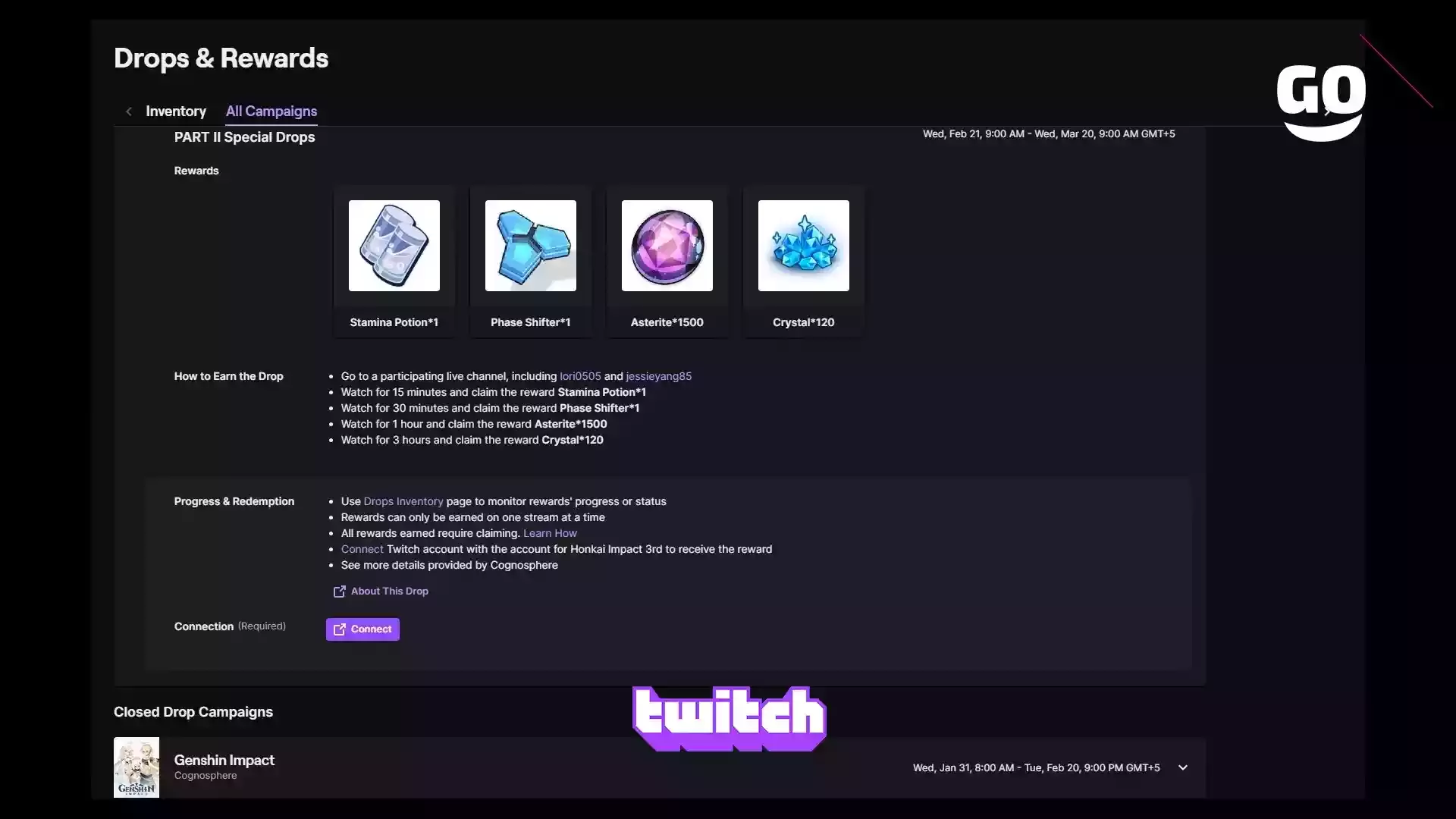 Эксклюзивные Twitch Drops: Специальные подарки для Honkai Impact 3rd