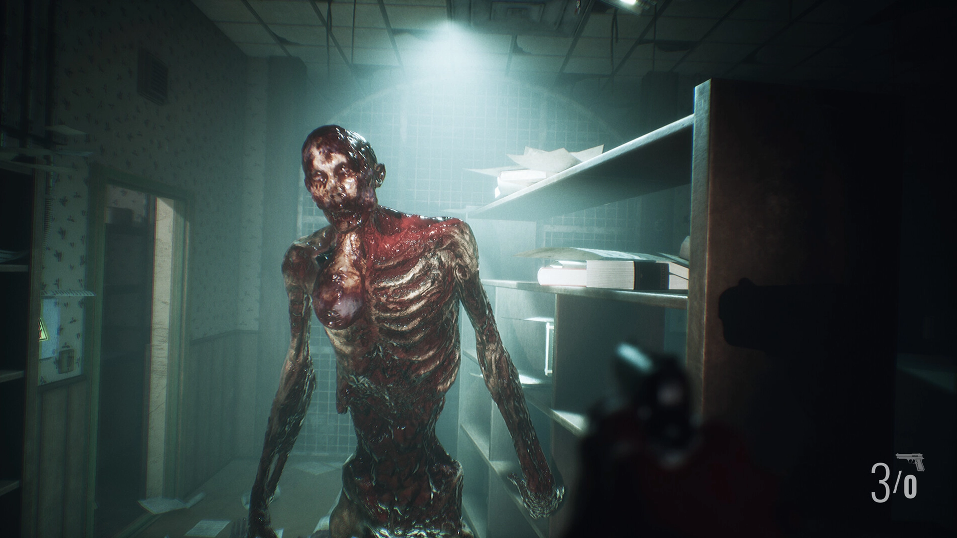 Скелетоподобный враг в игре Pneumata