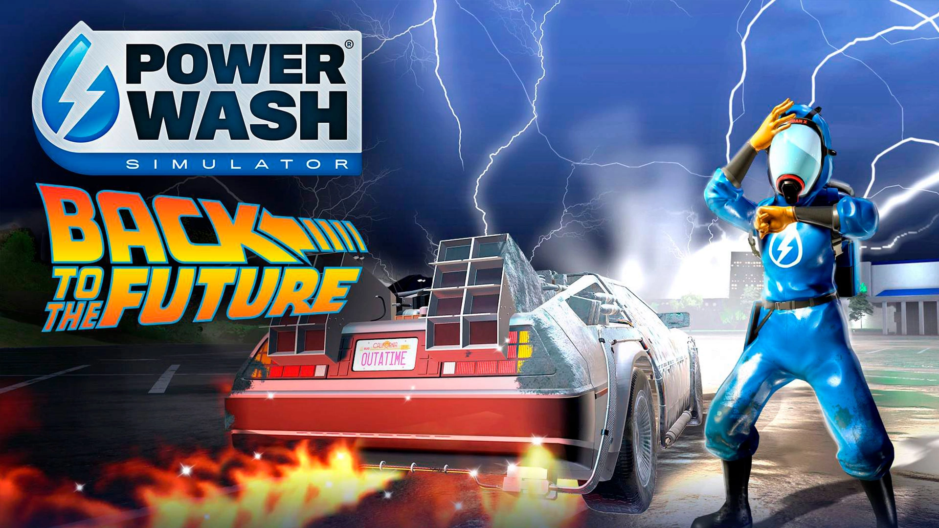 Время приключений с PowerWash Simulator: Специальный пакет Back to the Future