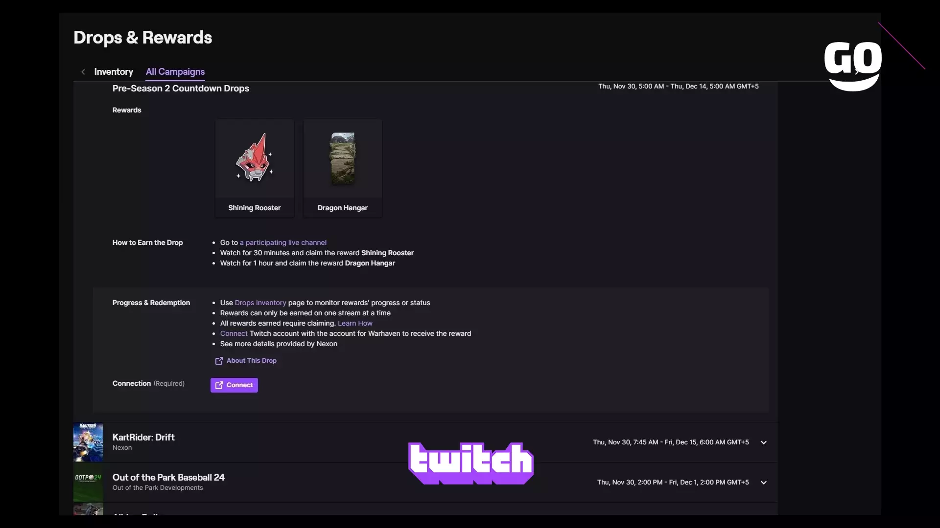 Twitch Drops раздает Pre-Season 2 Countdown Drops для Warhaven