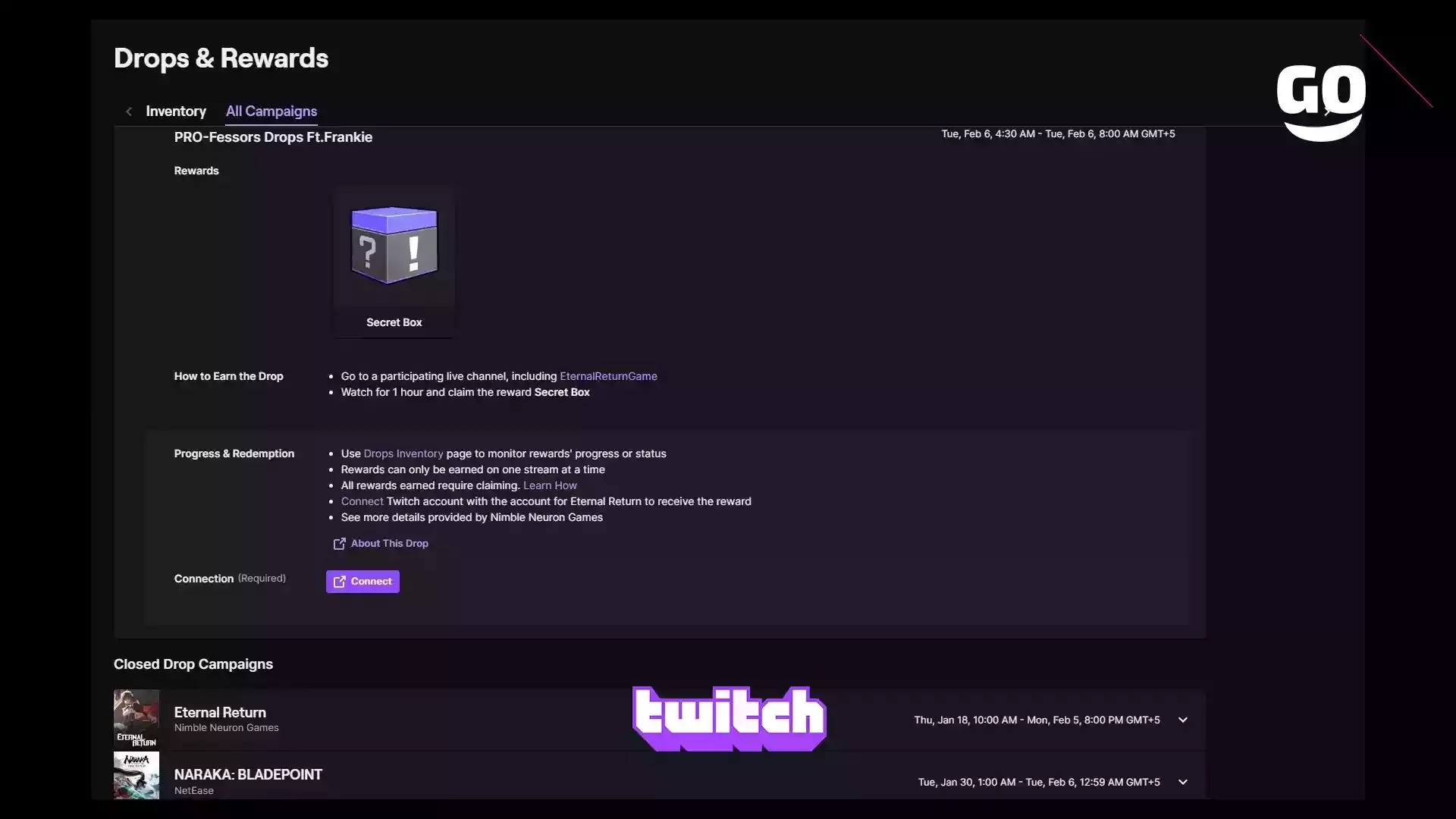 Подарки от Twitch Drops: PRO-Fessors Ft.Frankie в Eternal Return
