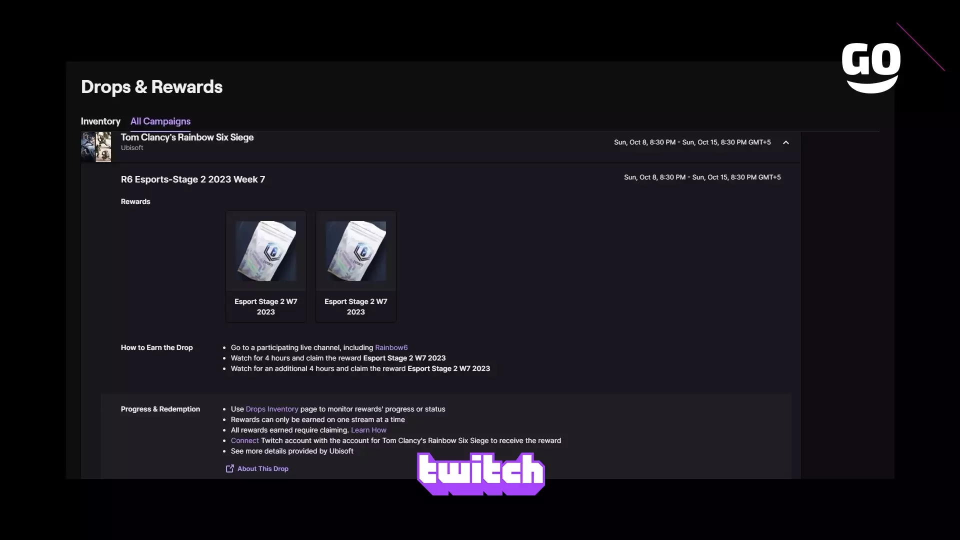 Забери эксклюзивные подарки за 7-ю неделю R6 Esports-Stage 2 2023 в Rainbow Six Siege