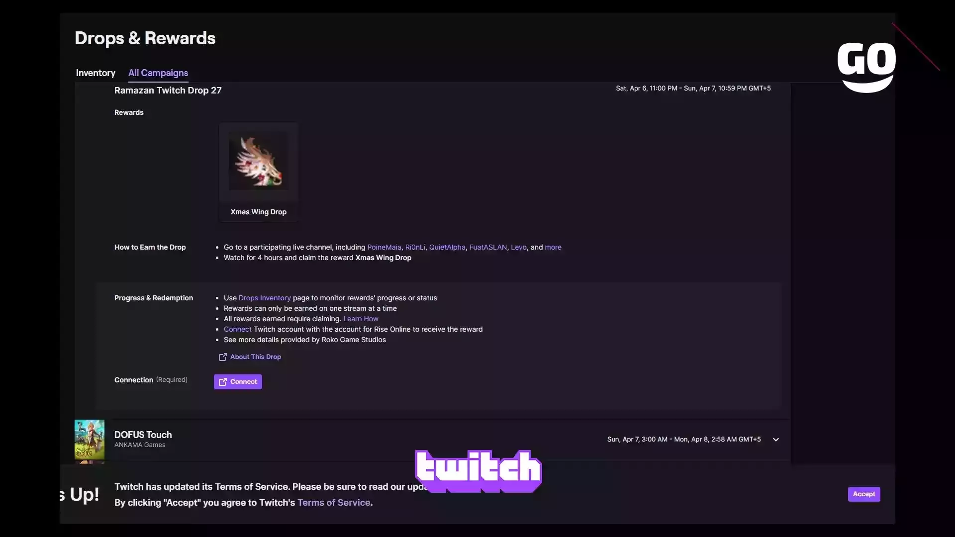 Бонусы Twitch Drops: эксклюзивный пак Ramazan Twitch Drop 27 в Rise Online