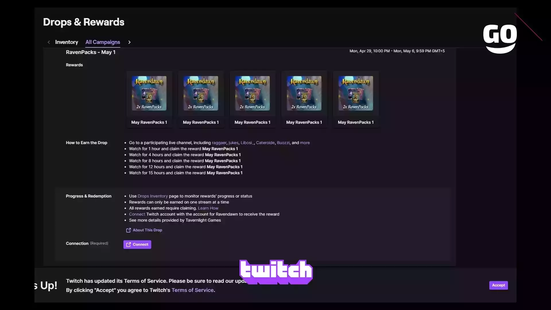 Награды от Twitch Drops: получи игровые предметы в Ravendawn 1 мая