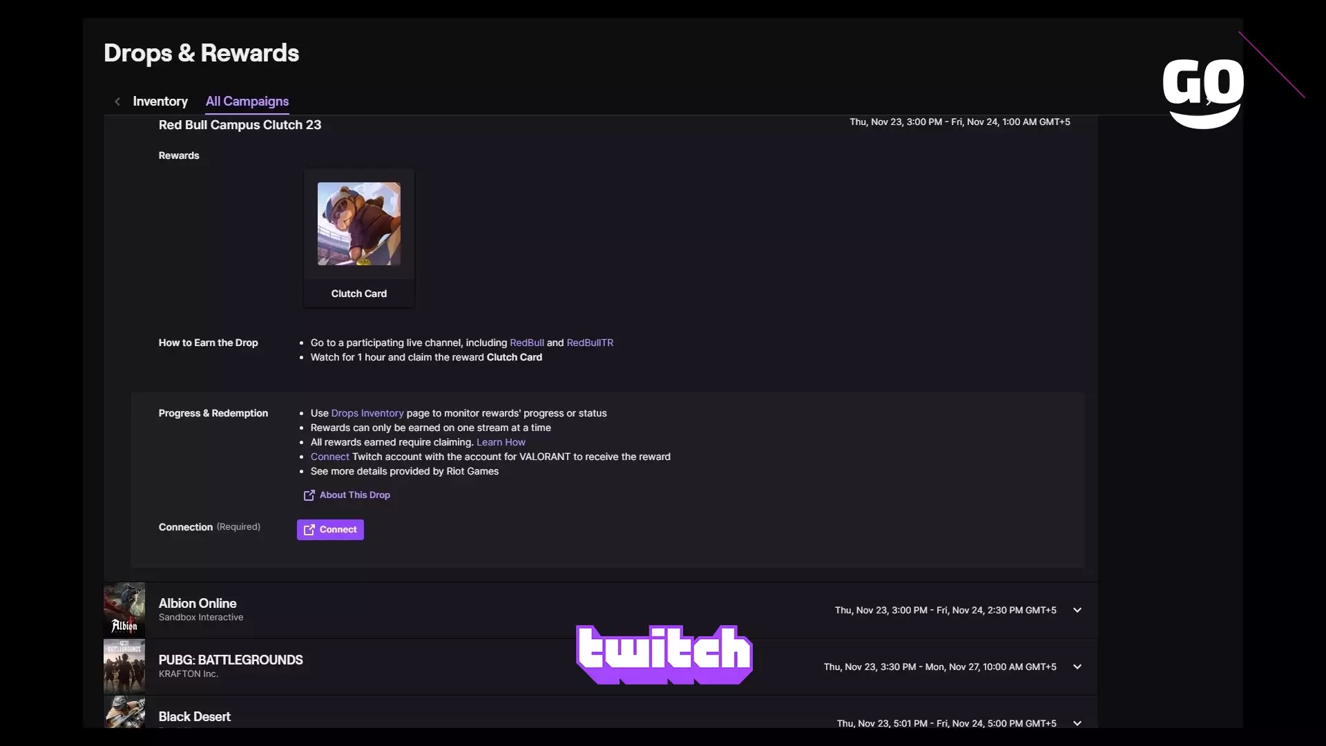 Twitch Drops: награды Red Bull Campus Clutch 23 в VALORANT