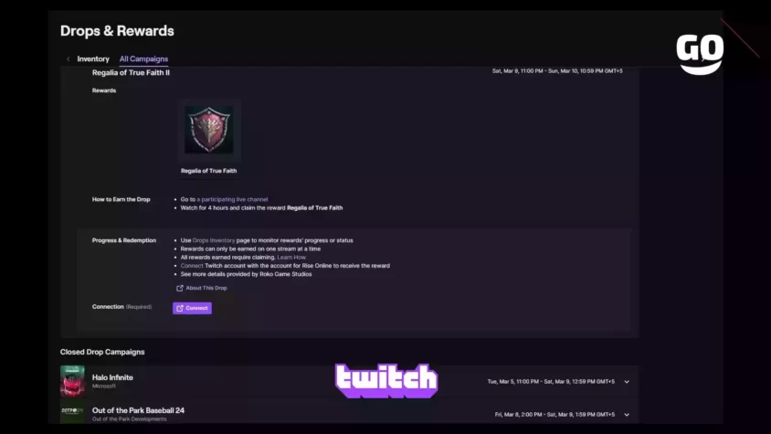 Подарки от Twitch Drops: игровые бонусы Regalia of True Faith II для вашего приключения в Rise Online Regalia of True Faith II