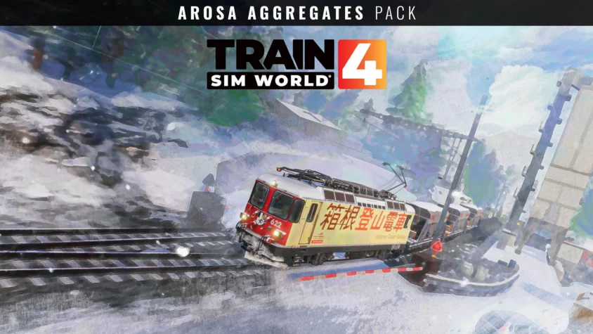 rhb-arosa-aggregates Обложка DLC RhB Arosa Aggregates Pack для Train Sim World 4 с электровозом Ge 4/4 II
