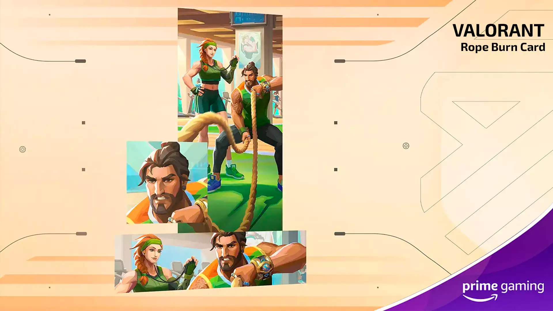 Prime Gaming: Rope Burn Card для VALORANT
