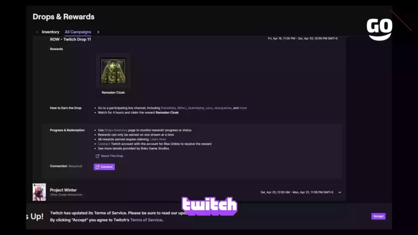 Предметы для игры Rise Online — Twitch Drop 11 от Twitch. ROW - Twitch Drop 11
