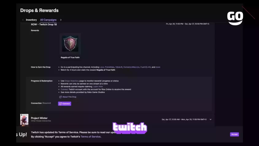 ROW - Twitch Drop 18